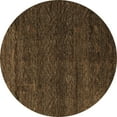 thumbnail image 1 of Ahgly Company Indoor Round Abstract Brown Modern Area Rugs, 5' Round, 1 of 4