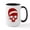 White/Black Inside, variant on CafePress - Santa Skull - 15 oz Ceramic Large White Novelty Mug