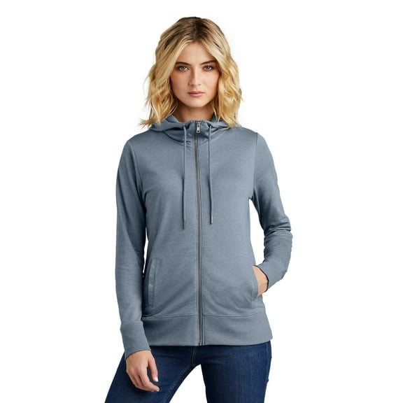 District Women's Featherweight French Terry Full-Zip Hoodie DT673