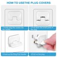 thumbnail image 3 of BABARLA 50 Pack Outlet Covers Baby Proofing Plug Covers with Hidden ring-pull handle design for home, 3 of 7
