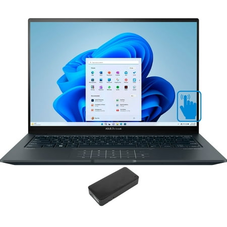 ASUS Zenbook 14X Home/Business Laptop (Intel i7-13700H 14-Core, 14.5'', 120 Hz Touch 2.8K (2880x1800), Intel Iris Xe, 16GB LPDDR5 4800MHz RAM, Win 11 Pro) with DV4K Dock