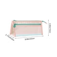 thumbnail image 3 of Zipper Pouches for Organizing,Mesh Zipper Pouch Bags,Mesh Nylon Storage Bag with Zipper,9IN Small Makeup Bag Toothbrush Toothpaste Cosmetic(Pink), 3 of 6