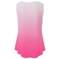 thumbnail image 3 of Womens Solid Round-Neck Loose Sleeveless T-Shirt Pullover, 3 of 5