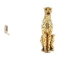 thumbnail image 1 of Gancho de pared plegable,Percheros plegables de pared,Gancho de pared para auriculares,perchero,Figura de guepardo,Figura de guepardo dorado,adorno moderno de escritorio, 1 of 8