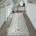 thumbnail image 4 of BERTHMEER 2'x8' Runner Rugs for Hallway Entryway Bathroom Bedroom Laundry Kitchen Non Skid Washable Gray Vintage Oriental Traditional Distressed Accent Runner Rugs, 4 of 7