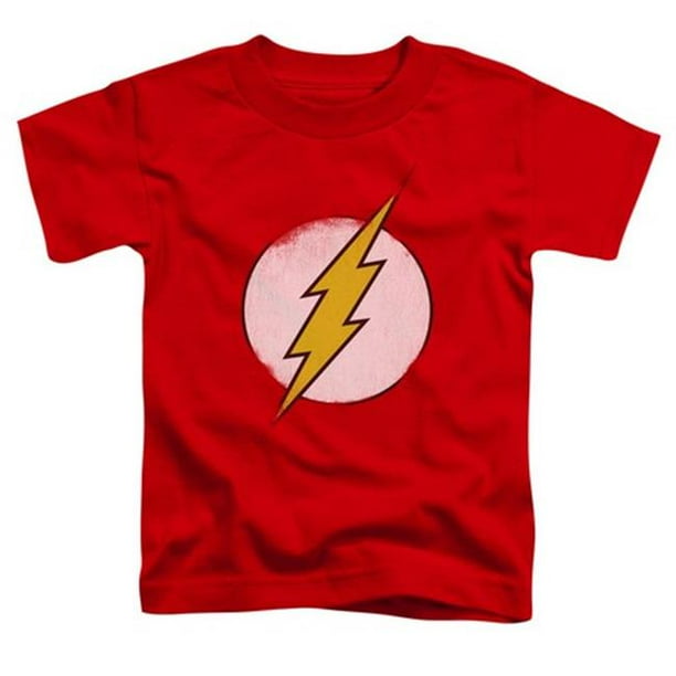 Dco-Rough Logo Flash - T-Shirt Manches Courtes pour Enfant - Rouge&44; Grand 4T