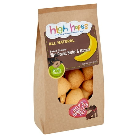 High Hopes Baked Cookies with Peanut Butter & Banana  11 oz