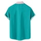 thumbnail image 3 of Camisas Para Hombre Manga Corta Camisa de manga corta con estampado digital 3d de ocio de tendencia de moda de playa de turismo de vacaciones de verano para hombres (Mint Green, XL), 3 of 4