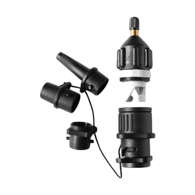 Kit de conector de la bomba de válvula de aire kayak adaptador de bomba inflable fácil de inflar el cabezal de conversión de boquilla de aire para una