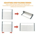 thumbnail image 3 of Fyeme Roll-up Dish Drying Rack, Roll-up Dish Drainer, Foldable Sink Rack over the Sink Multipurpose Pan Bottle Food Drainer Rack, Stainless Steel Wire Dish Drying Rack for Kitchen Sink Counter, 3 of 9