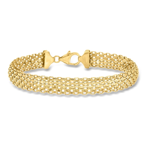 Ross-Simons Italian 14kt Yellow Gold Bismark-Link Bracelet, Women's, Adult