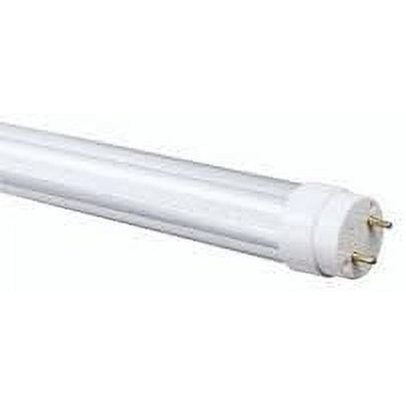 T8 G13 4ft Frosted Cover LED Light Tube, 18W (40W Equivalent), 5000K (Daylight), 4 Pack, Two-Sided Power, UL-Listed & DLC-Qualified