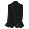 thumbnail image 5 of Casual Blazers for Women 2025 Long Sleeve Notch Lapel Collar Button Slim Fit Business Casual Work Office Jacket, 5 of 6