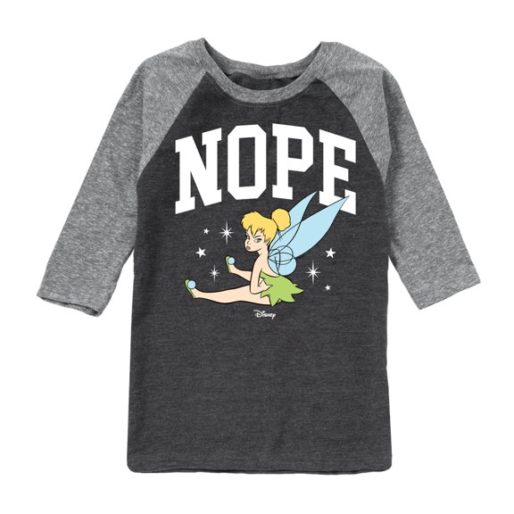 Tinker Bell - Tinker Bell Nope - Toddler And Youth Raglan Graphic T-Shirt