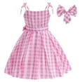 thumbnail image 2 of Girls Movie Pink Plaid Sleeveless Dress Halloween Party Costume, 2 of 6