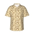 thumbnail image 1 of Balery Vintage Keys Camisas hawaianas de manga corta para hombre, camisas playeras de corte holgado, camisas de vacaciones con botones,XX-Large, 1 of 7