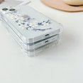 thumbnail image 4 of YWC-étui Doux Compatible avec iPhone 14, Motif Floral Clair Design Imprimé Flexible TPU Antichoc pour Femmes Filles, Étui de Protection Fleur, Pivoine Violette, 4 of 4