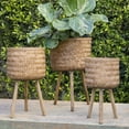 thumbnail image 4 of S/3 BAMBOO Planters 11/13/15" BROWN, 4 of 6