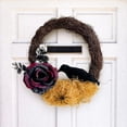 thumbnail image 5 of Halloween Wreath, 10 Inch Halloween Garland with Crow Vines, Artificial Dead Branch Wreath with LED Light, Halloween Home Party Decor Sturdy Build, for Porch Window Wall Decor, 5 of 10