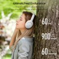 thumbnail image 5 of TOZO HT2 Auriculares híbridos con cancelación activa de ruido, auriculares inalámbricos Bluetooth sobre la oreja, tiempo de reproducción de 60 horas, ecualizador personalizado de audio de alta resoluc, 5 of 5