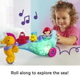 thumbnail image 4 of Disney Princess Ariel's Light-Up Sea Carriage Little People Musical Vehicle for Toddlers, 4 of 6
