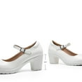 thumbnail image 6 of Dream Pairs Womens Low Block Heel Mary Janes Pump Shoes Arch Support Round Toe Slip On Dress Work Wedding Shoes, 6 of 8