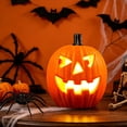 thumbnail image 5 of LEFXSMR Pumpkin Light, Glowing Large Plastic Pumpkin Decor with Led Lights, Waterproof Halloween Light for Yard Garden Outdoor Indoor Decor, 5 of 7