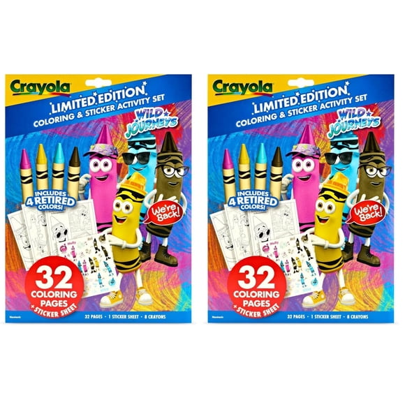 Set de Colorear y Actividades Colores Retirados Crayola 2 Paquetes