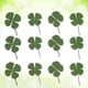 thumbnail image 4 of 12 piezas de trébol de cuatro hojas seco, accesorios de joyería, materiales decorativos DIY para collares, pendientes y pulseras (verde), 4 of 6