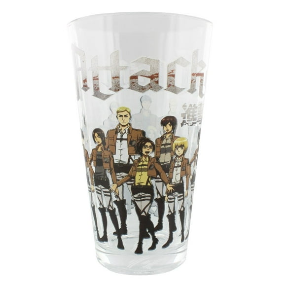 Pint Glass - Attack On Titan - Training Regiment Group 16oz Cup gls-aot-group