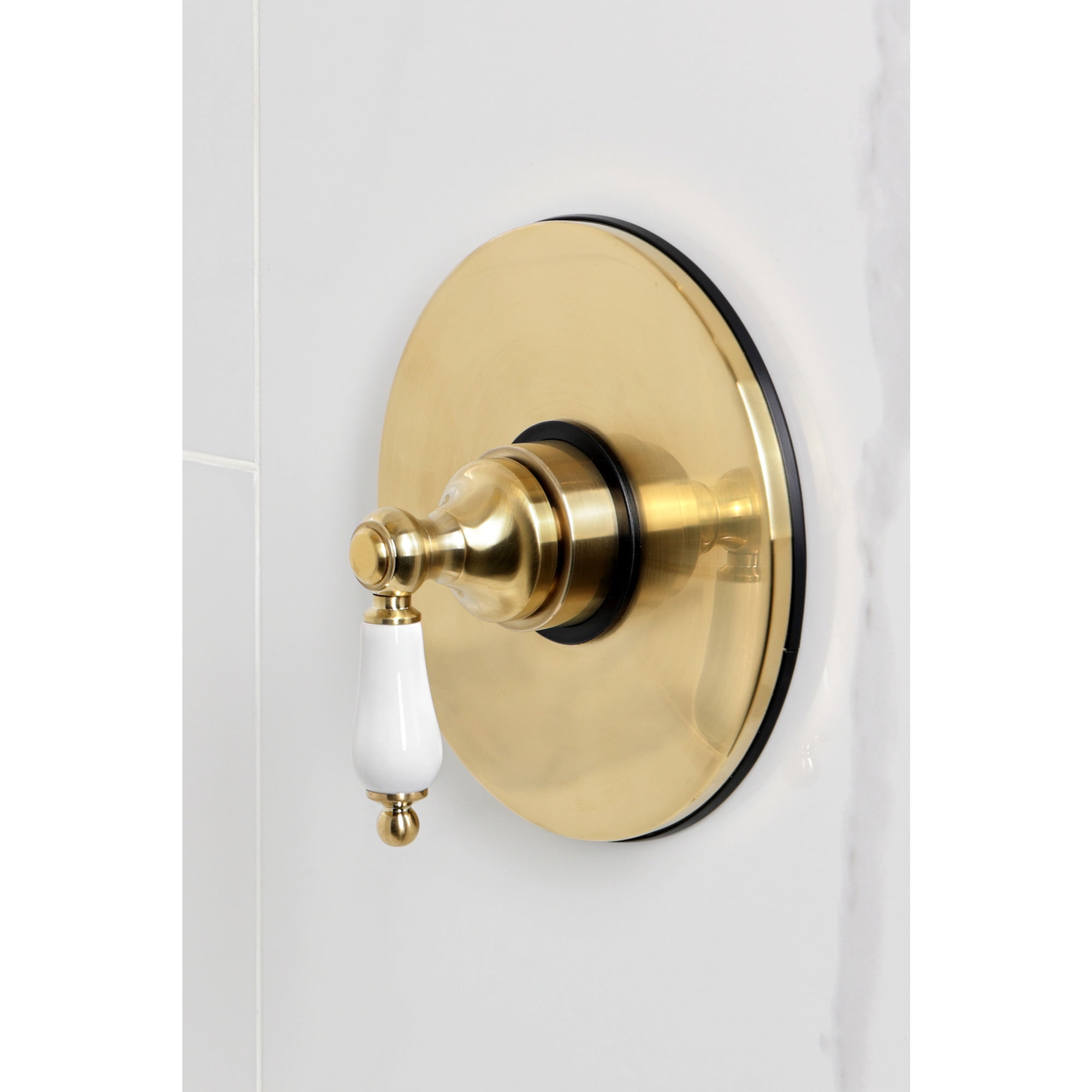 Kingston Brass KB6337PLTO Victorian Single-Handle Pressure Balanced Tub Faucet in Brushed Brass