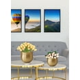 thumbnail image 3 of Serene Spaces Living Brass Hammered Flower Bowl, Sold as KIT-1 S, 1 M & 1 L, 3 of 6