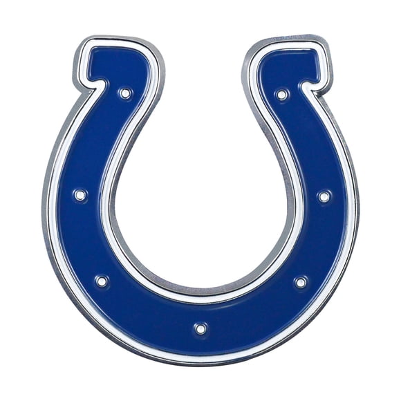 Fan Mat Emblem 22566 NFL Indianapolis Colts Logo; Painted; Heavy Duty Chrome