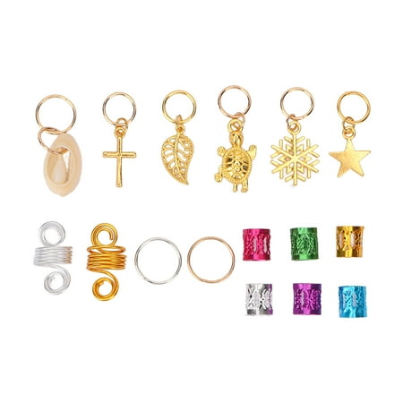 

Hair Pendants Jewelry Wrapped Colorful Decorative Hair Cuffs For Braid