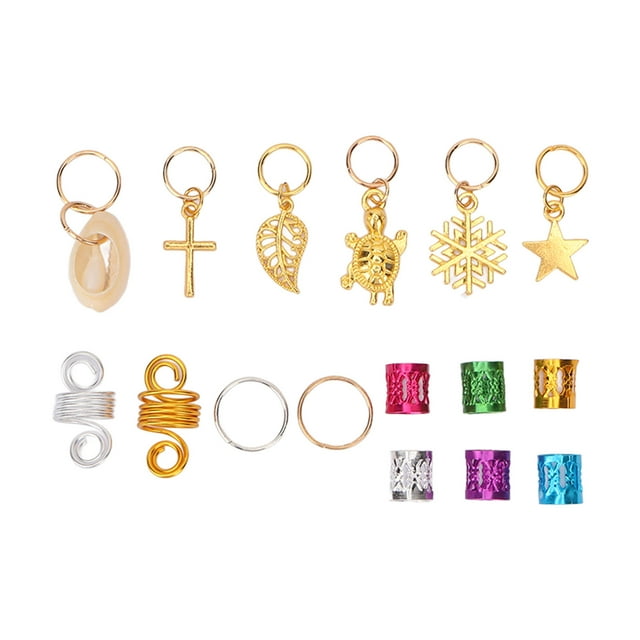 Puños decorativos para el cabello 150 piezas BuyWeek Adornos para trenzas de cabello