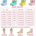 thumbnail image 7 of Cyiecw Toddler Rain Boots Kids Rain Shoes for Boys and Girls Waterproof Boots 2-7 Years Old, 7 of 7