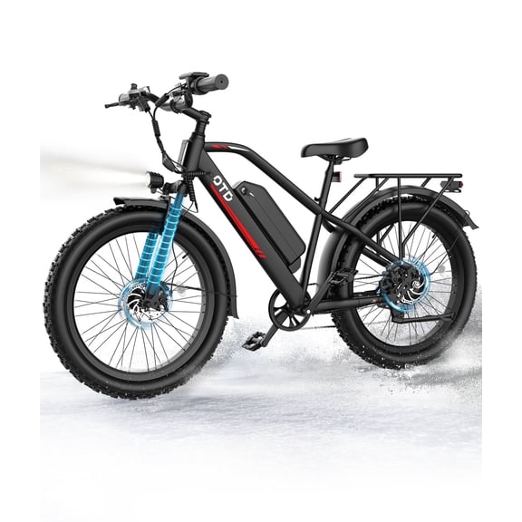 Electric Bike for Adults,1600W Fat Tire Ebike, 90  Miles 28MPH E-Bicycles with Mechanical Disc Brakes, Fat Tire All-Terrain Electric Bicycle