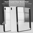 thumbnail image 3 of PINHEN Hybrid Slim Case for Samsung Galaxy Tab S8 Plus 2022/S7 FE 2021/S7 Plus 2020 12.4 Inch with S Pen Holder, Shockproof Cover with Clear Transparent Back Shell, Auto Wake/Sleep, Black, 3 of 7