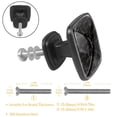 thumbnail image 3 of 4 Pcs Cabinet Handle Drawer Pulls Black Dark Camouflage Knobs with Screws Square Furniture Office Cabinet Knob Decoration, 3 of 7