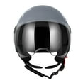 thumbnail image 4 of Westt L Grey ABS Half Helmet, DOT Approved, with Additional Padding, 4 of 9