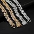 thumbnail image 6 of Extra Shiny Big Iced Out Cuban Chain for Men Solid Thick Hip Hop Miami Cuban Chain, Width 15mm Men Cuban Link Necklace, 16-24 Inches - Gift Box Included, 6 of 9