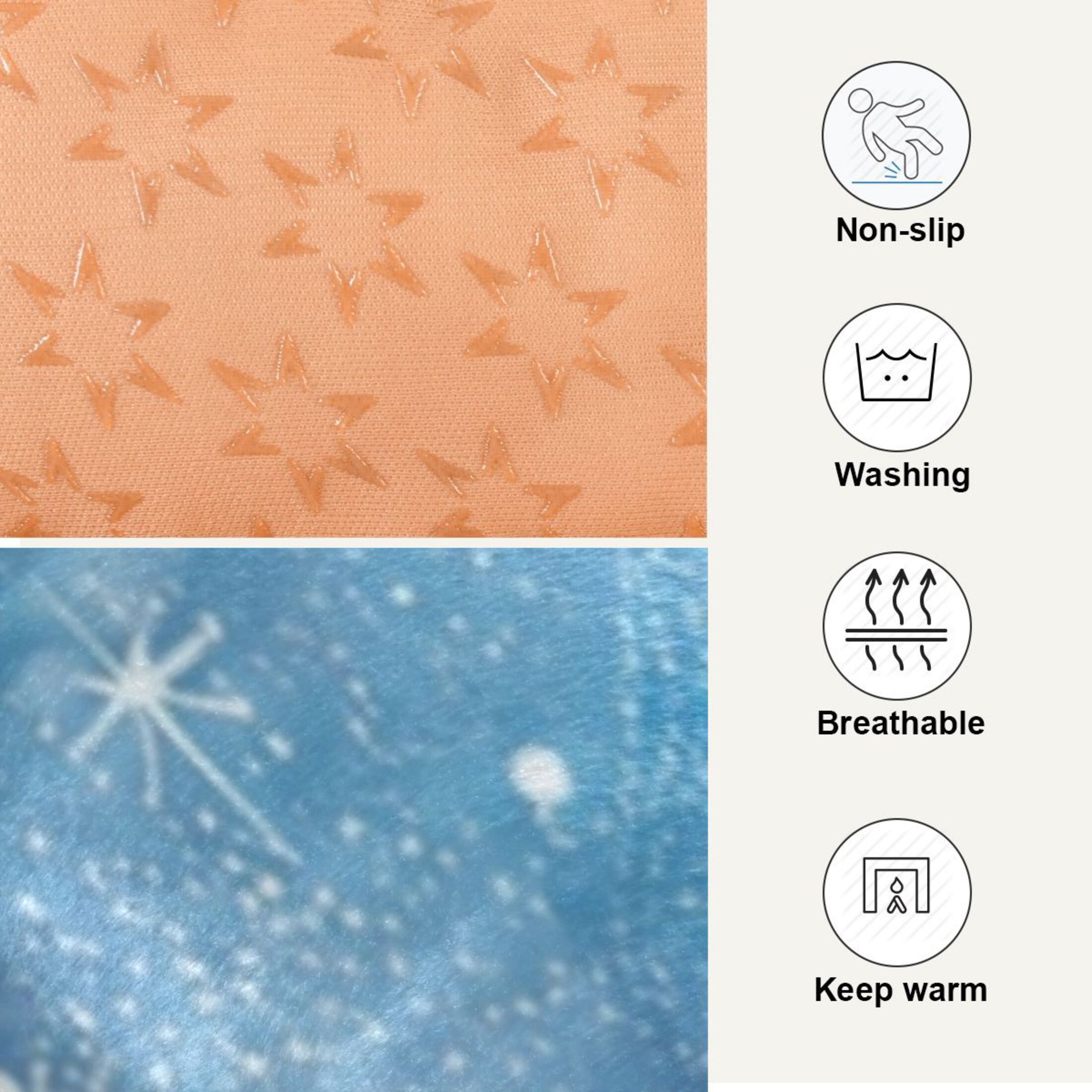 Cozy Mat Pet Bed Indoor Outdoor Warm Soft For Cat Dog Puppy(S/M) Starry Sky