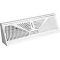 thumbnail image 2 of Ameri-Flow American Metal Products 3015W15 15" White Baseboard Diffuser - Quantity 6 — Residential Use, Standard Application, 2 of 2