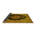 thumbnail image 2 of Ahgly Company Indoor Square Medallion Yellow Traditional Area Rugs, 5' Square, 2 of 4