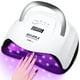 thumbnail image 1 of NAILGIRLS Lámpara de uñas LED UV, luz UV LED de curado rápido de 168 W para uñas de gel con sensor automático de 4 ajustes de temporizador, secador de uñas para uñas de manos y pies, salón de arte de, 1 of 5