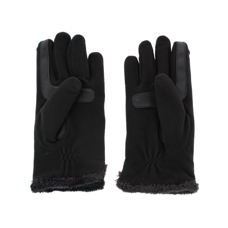 STRETCH FLEECE TOUCH GLOVES　　ブリストル　ブラック ISOTONER Women's Stretch Fleece Touchscreen Winter Gloves