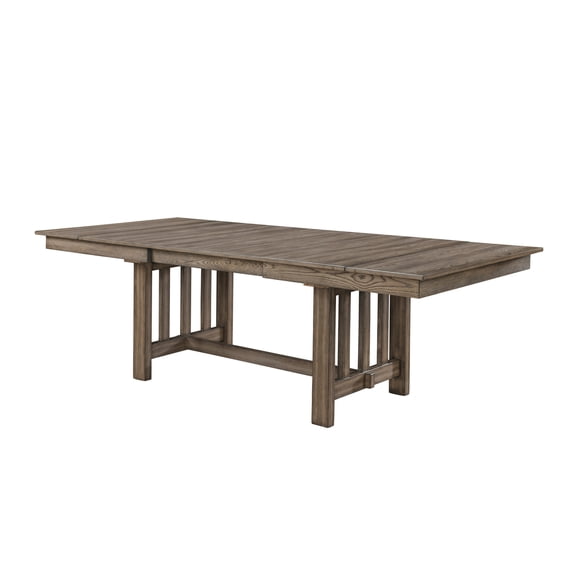 New Classic Furniture Harrisburg Wood Dining Table in Walnut