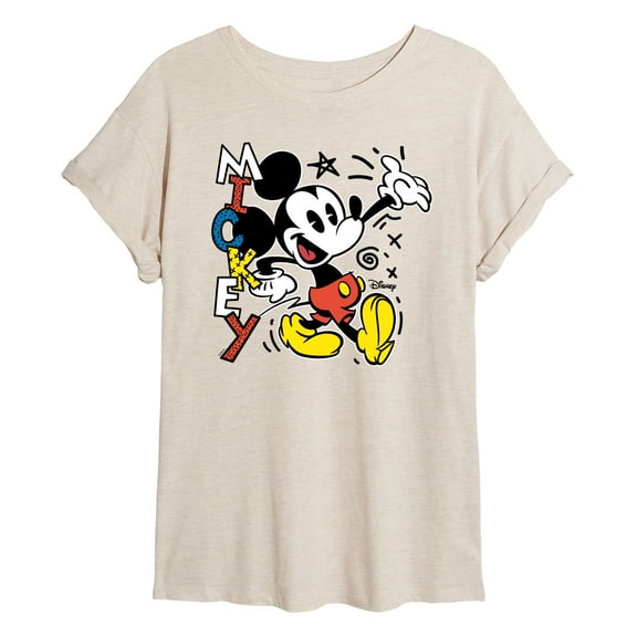 Disney - Mickey Pop - Juniors Ideal Flowy Muscle T-Shirt