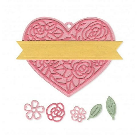 Sizzix Thinlits Die Set 10PK Heart Tag by Katelyn Lizardi