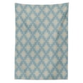 thumbnail image 3 of Ambesonne Pearls Tablecloth Rectangular Table Cover, Symmetric Sailot Knot, 60"x90", Pale Slate Blue Tan, 3 of 4